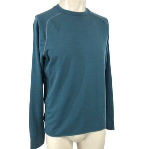 NIKE- MEN'S MEDIUM - SEAFOAM LONG SLEEVE CREW NECK DRI-FIT RUNNING SHIRT - 59897